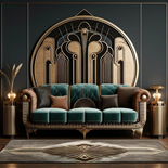 Art Deco Splendor Koltuk