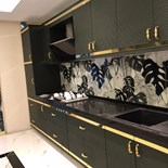 Siyah Paslanmaz Gold Mutfak - 4